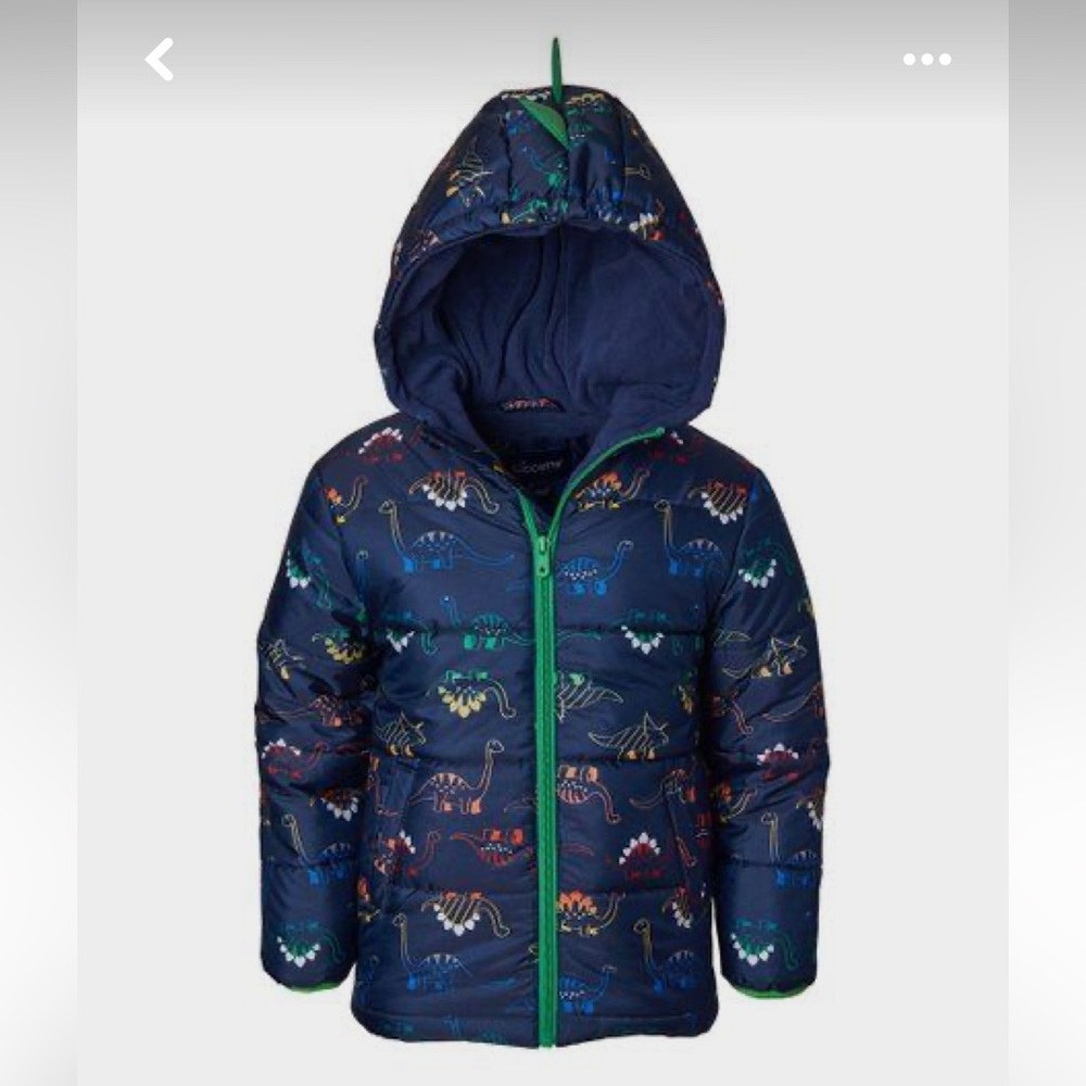 NWT Wippette Navy Dino Puffer Coat